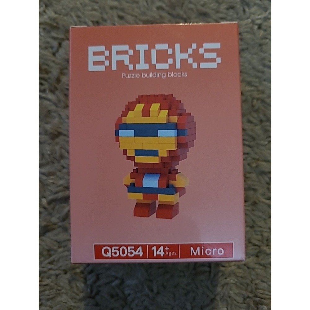 BRICKS Micro Puzzle Building Blocks, Ironman, Q5054 Age 14+ NIB